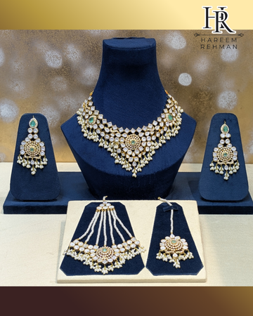 Emerald Noor Kundan Bridal Set