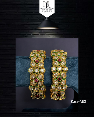 Royal Ruby Kundan Bangles