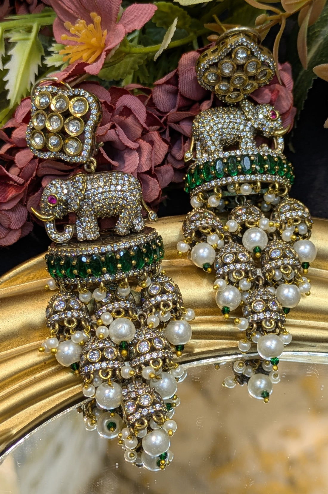 Royal Hathi Jhumka Earrings 🐘✨