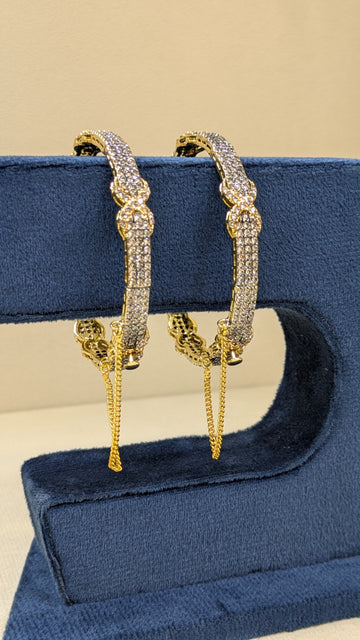 "Diamante Twist Bangles"