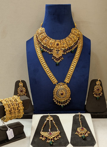 "Temple Virasat Bridal Set" (Temple Heritage Bridal Set)