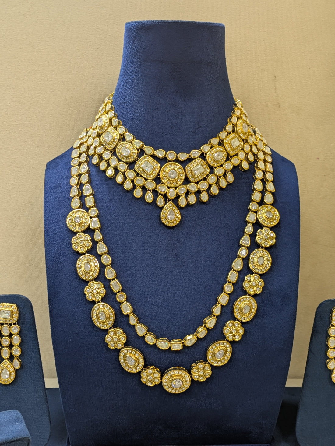 Taj-e-Polki — Complete Triple Layer Luxury Bridal Set