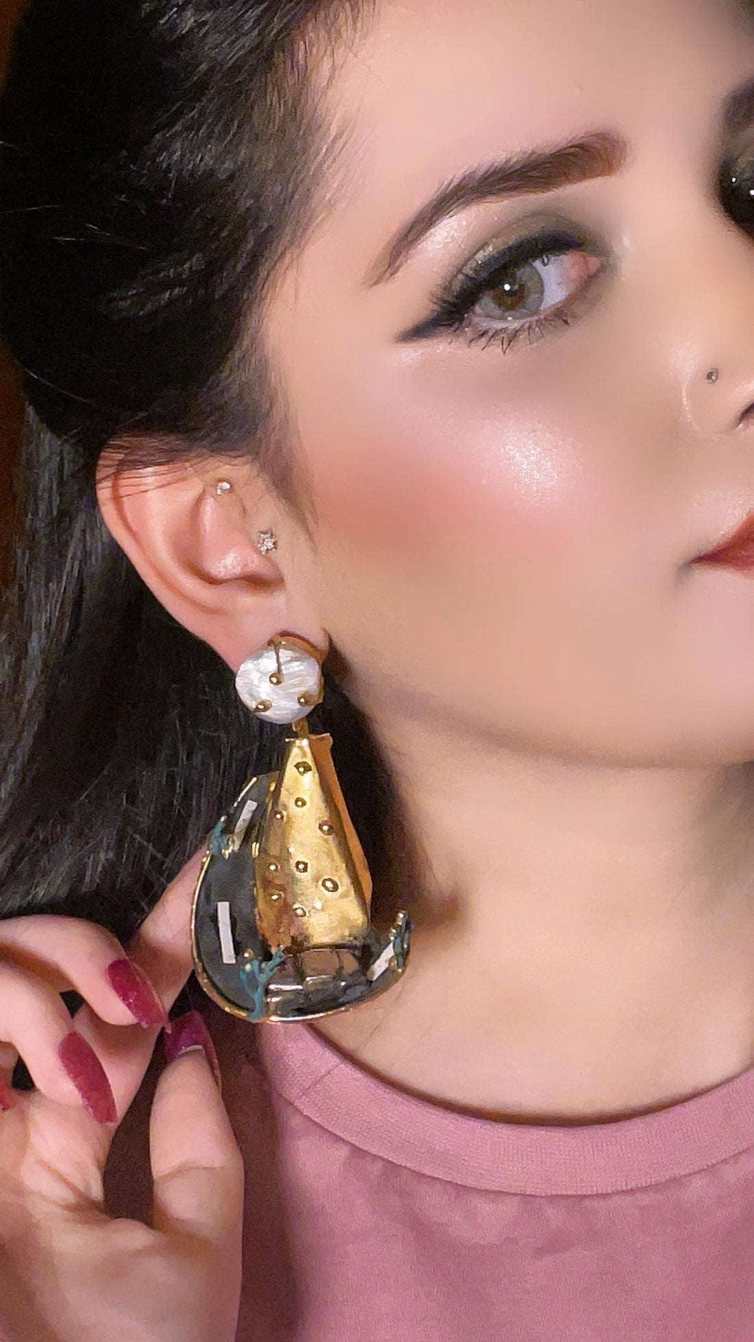 Zar Fusion Statement Earring